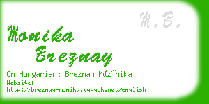 monika breznay business card